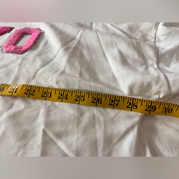 Chic Soul White Sweatshirt with Pink XOXO 2x - Picture 8 of 10